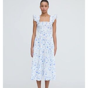 The Ellie Nap Dress - Blue Botanical